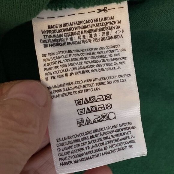 Vans Mens Green Polo Shirt Medium Loose Fit 100% Cotton Classic Casual Style - Picture 8 of 11